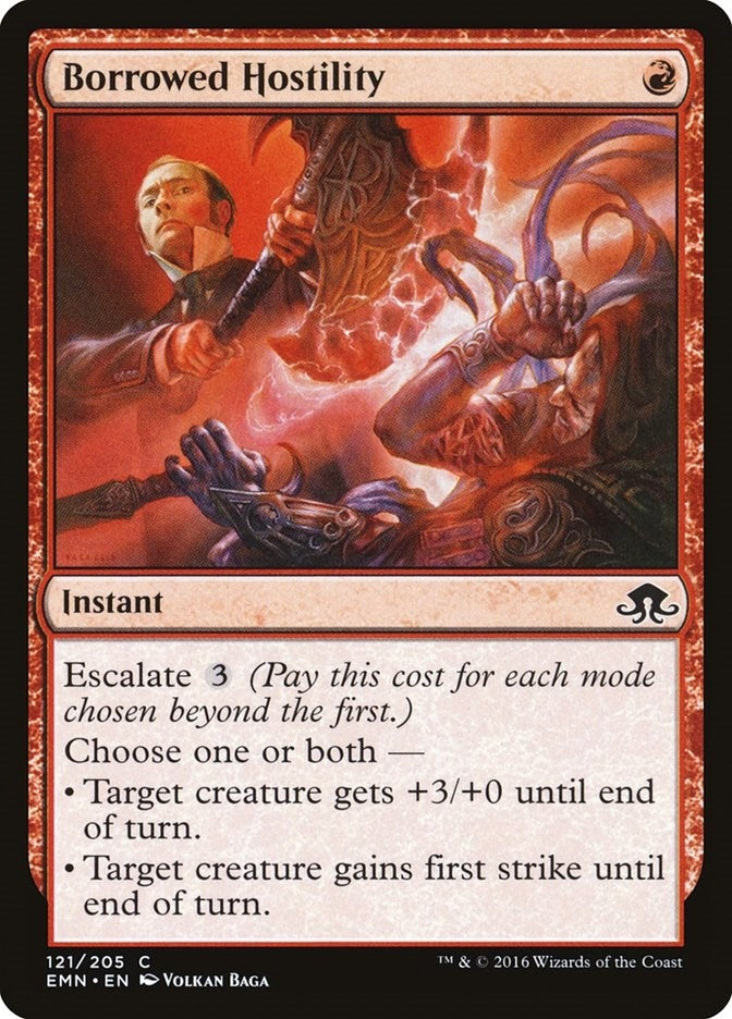 Image for Borrowed Hostility (121) [Eldritch Moon] - Magic: The Gathering
