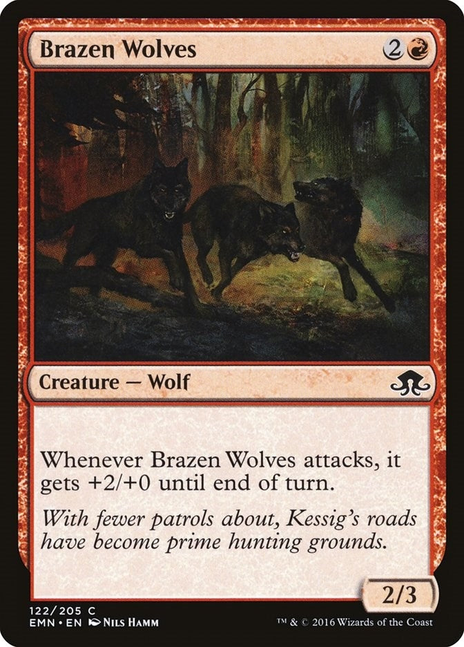 Image for Brazen Wolves (122) [Eldritch Moon] - Magic: The Gathering
