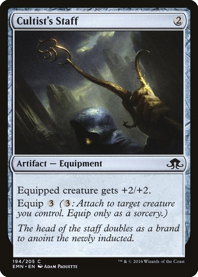 Image for Cultist's Staff (194) [Eldritch Moon] - Magic: The Gathering