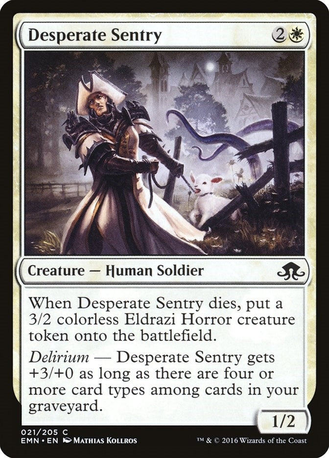 Image for Desperate Sentry (21) [Eldritch Moon] - Magic: The Gathering