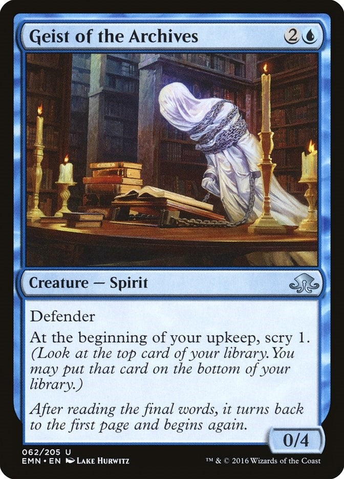 Geist of the Archives (62) [Eldritch Moon]
