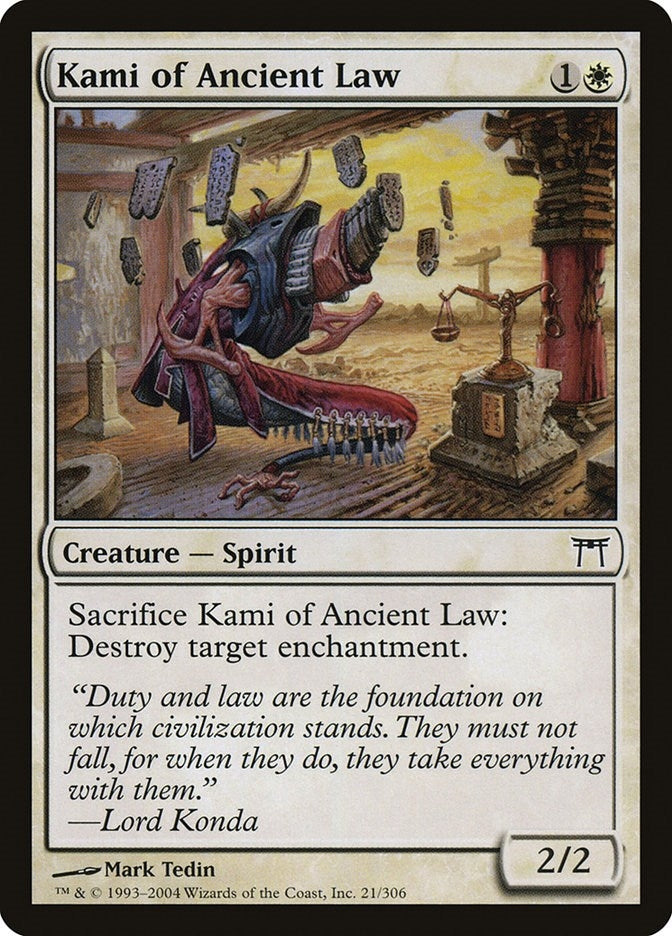 Image for Kami of Ancient Law (21) [Champions of Kamigawa] - Magic: The Gathering