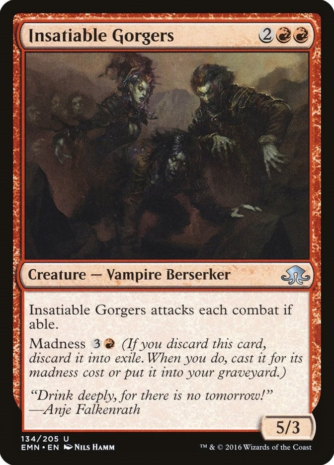 Image for Insatiable Gorgers (134) [Eldritch Moon] - Magic: The Gathering