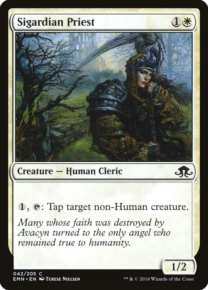 Image for Sigardian Priest (42) [Eldritch Moon] - Magic: The Gathering