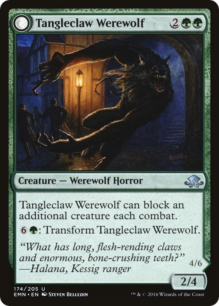 Image for Tangleclaw Werewolf (174) [Eldritch Moon] - Magic: The Gathering