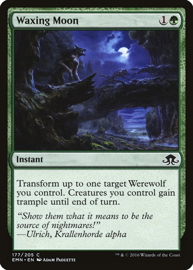Image for Waxing Moon (177) [Eldritch Moon] - Magic: The Gathering