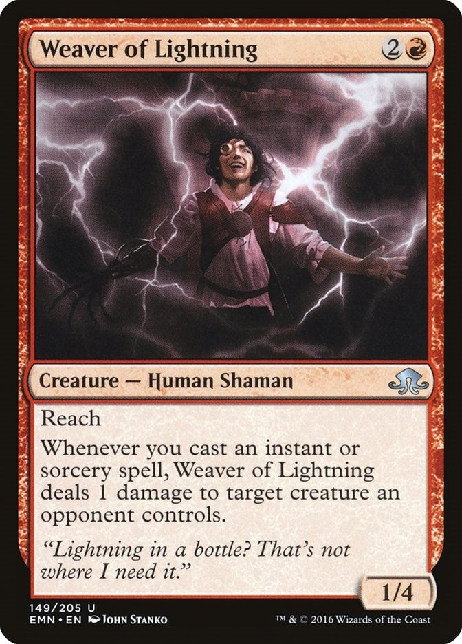 Image for Weaver of Lightning (149) [Eldritch Moon] - Magic: The Gathering