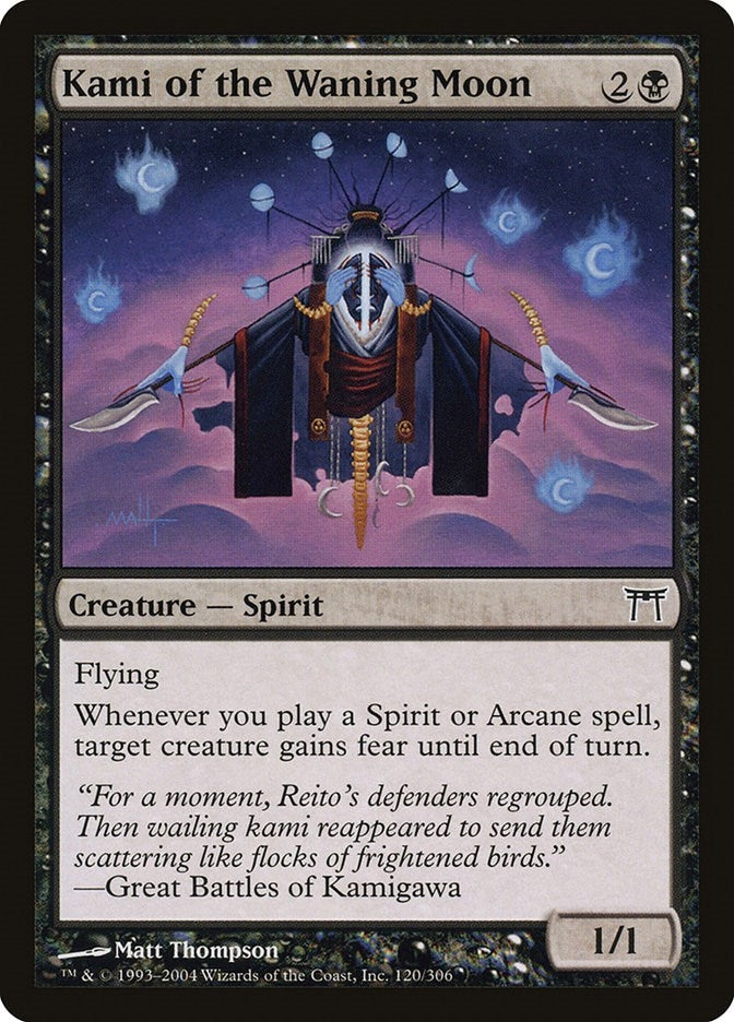 Image for Kami of the Waning Moon (120) [Champions of Kamigawa] - Magic: The Gathering