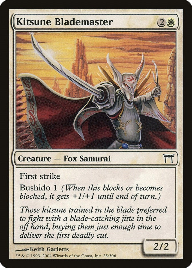 Image for Kitsune Blademaster (25) [Champions of Kamigawa] - Magic: The Gathering