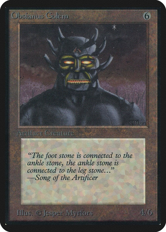 Image for Obsianus Golem [Alpha Edition] - Magic: The Gathering