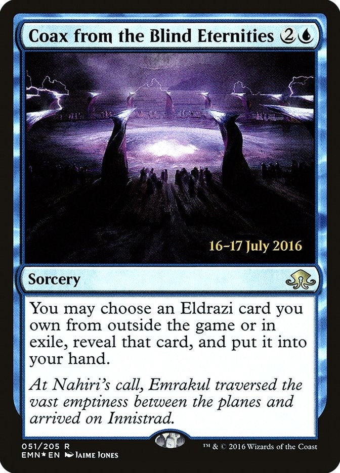 Image for Coax from the Blind Eternities (51) [Prerelease Cards] - Magic: The Gathering