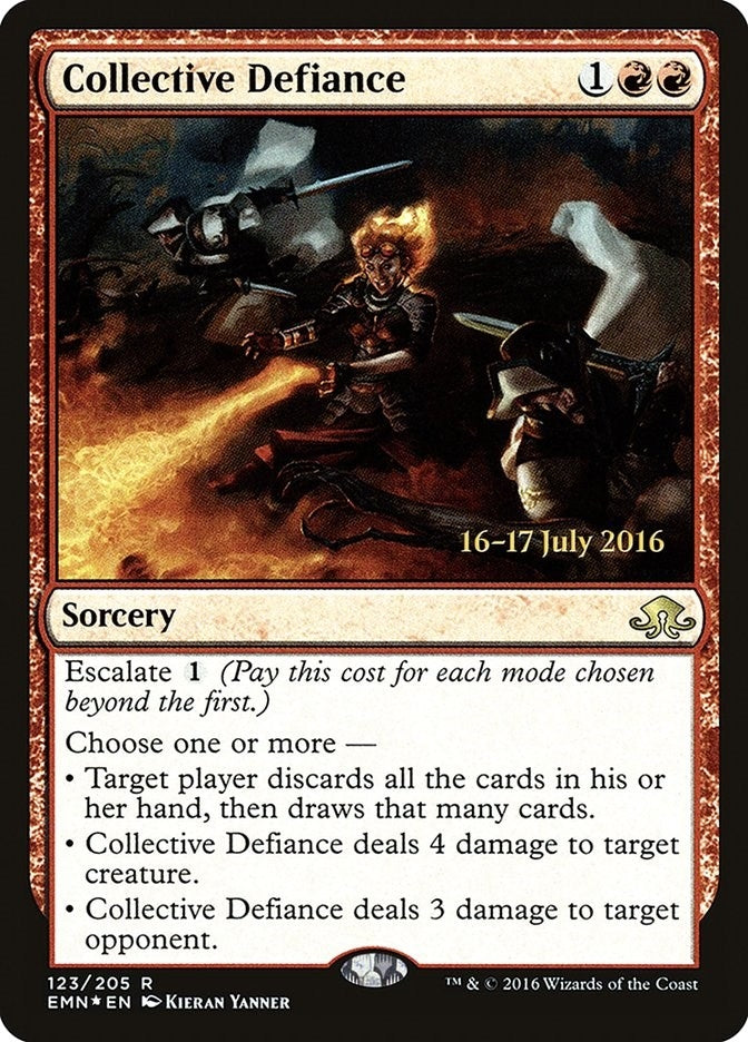 Image for Collective Defiance (123) [Prerelease Cards] - Magic: The Gathering