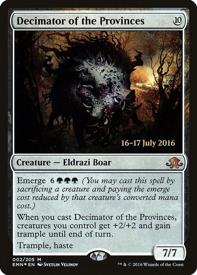 Image for Decimator of the Provinces (2) [Prerelease Cards] - Magic: The Gathering