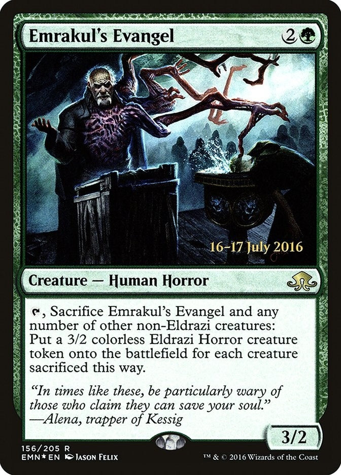 Image for Emrakul's Evangel (156) [Prerelease Cards] - Magic: The Gathering