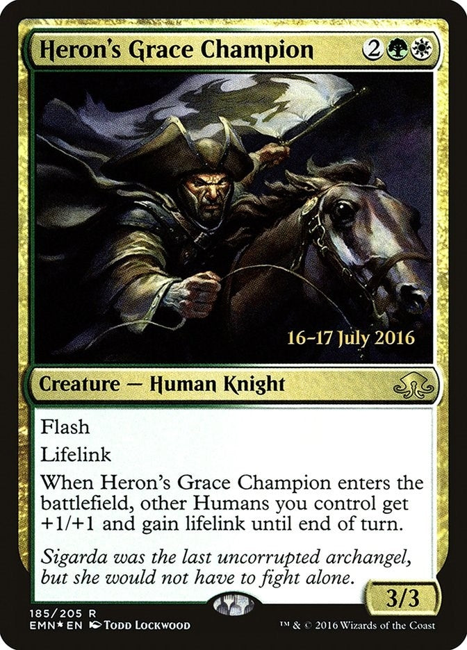 Image for Heron's Grace Champion (185) [Prerelease Cards] - Magic: The Gathering