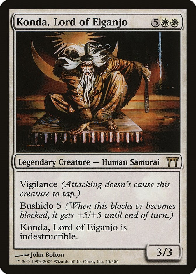 Image for Konda, Lord of Eiganjo (30) [Champions of Kamigawa] - Magic: The Gathering