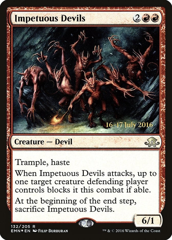 Image for Impetuous Devils (132) [Prerelease Cards] - Magic: The Gathering