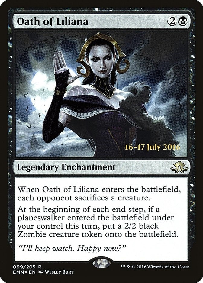 Image for Oath of Liliana (99) [Prerelease Cards] - Magic: The Gathering
