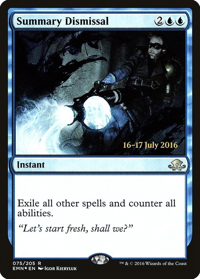 Image for Summary Dismissal (75) [Prerelease Cards] - Magic: The Gathering