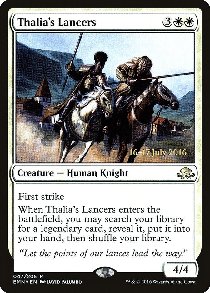 Image for Thalia's Lancers (47) [Prerelease Cards] - Magic: The Gathering