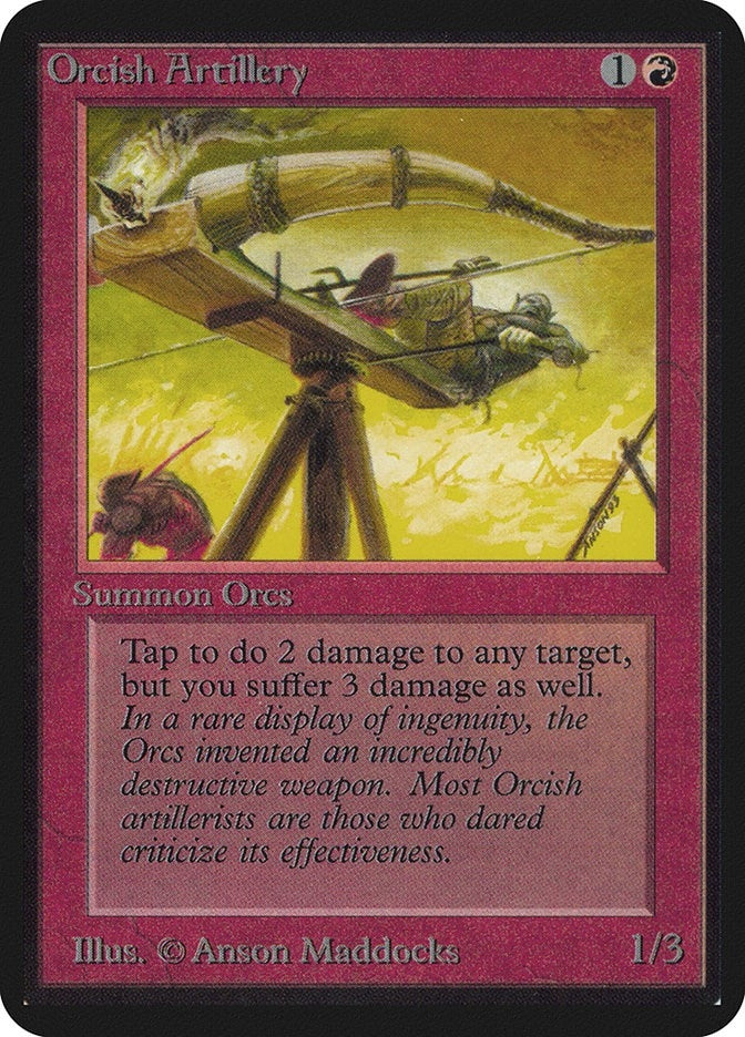 Image for Orcish Artillery [Alpha Edition] - Magic: The Gathering