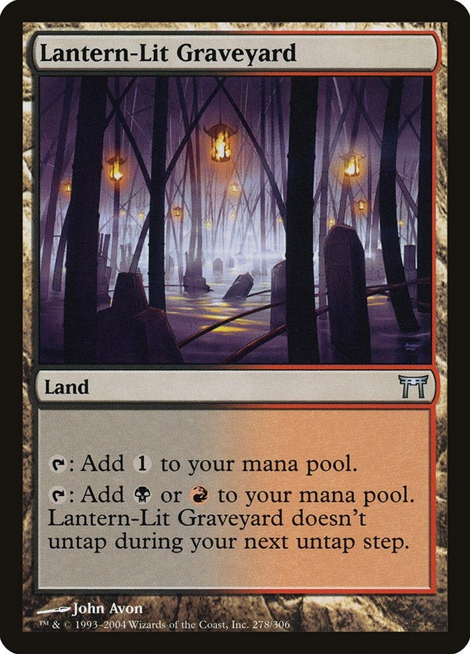 Image for Lantern-Lit Graveyard (278) [Champions of Kamigawa] - Magic: The Gathering