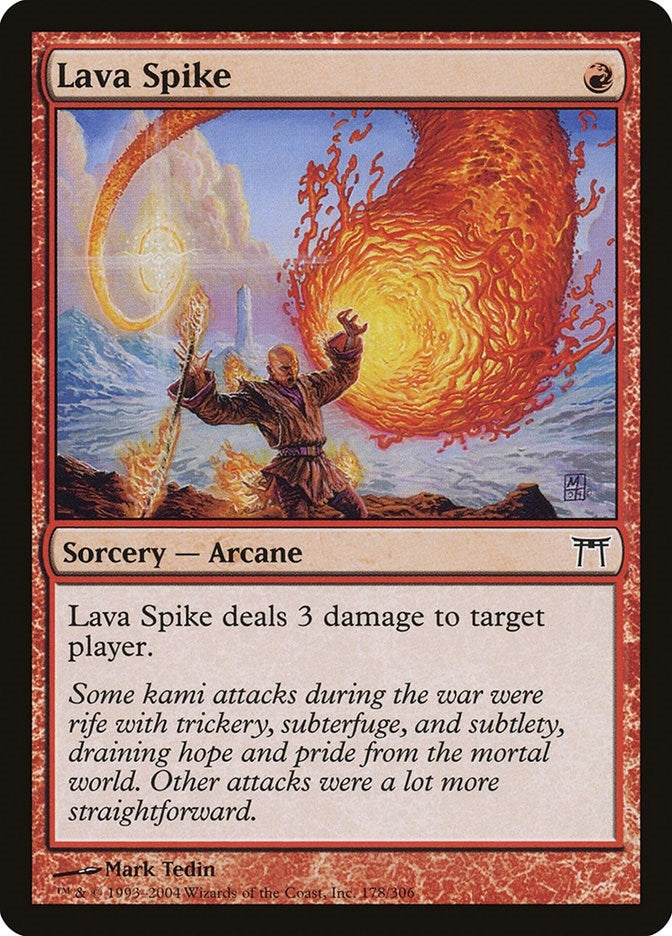 Image for Lava Spike (178) [Champions of Kamigawa] - Magic: The Gathering