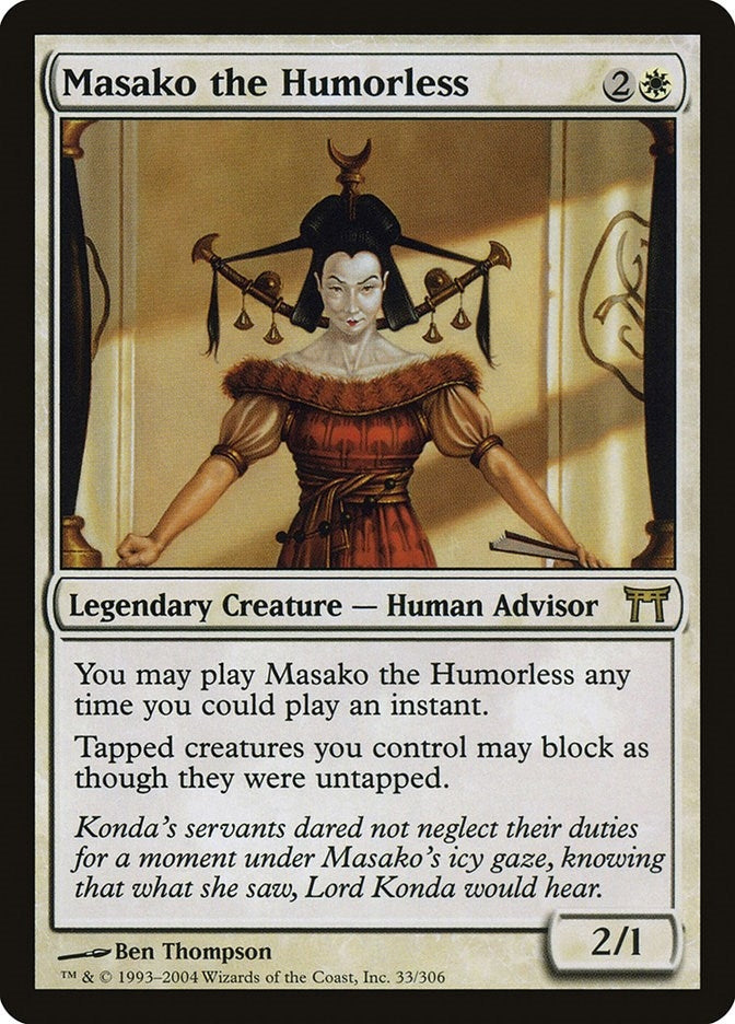 Image for Masako the Humorless (33) [Champions of Kamigawa] - Magic: The Gathering
