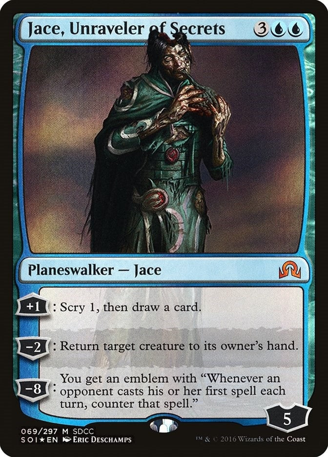 Image for Jace, Unraveler of Secrets (SDCC 2016 Exclusive) (69) [Media Promos] - Magic: The Gathering