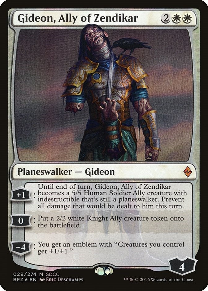 Image for Gideon, Ally of Zendikar (SDCC 2016 Exclusive) (29) [Media Promos] - Magic: The Gathering