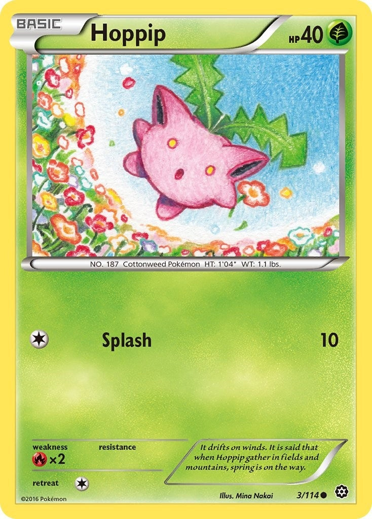 Image for Hoppip (3/114) [XY - Steam Siege] - Pokemon