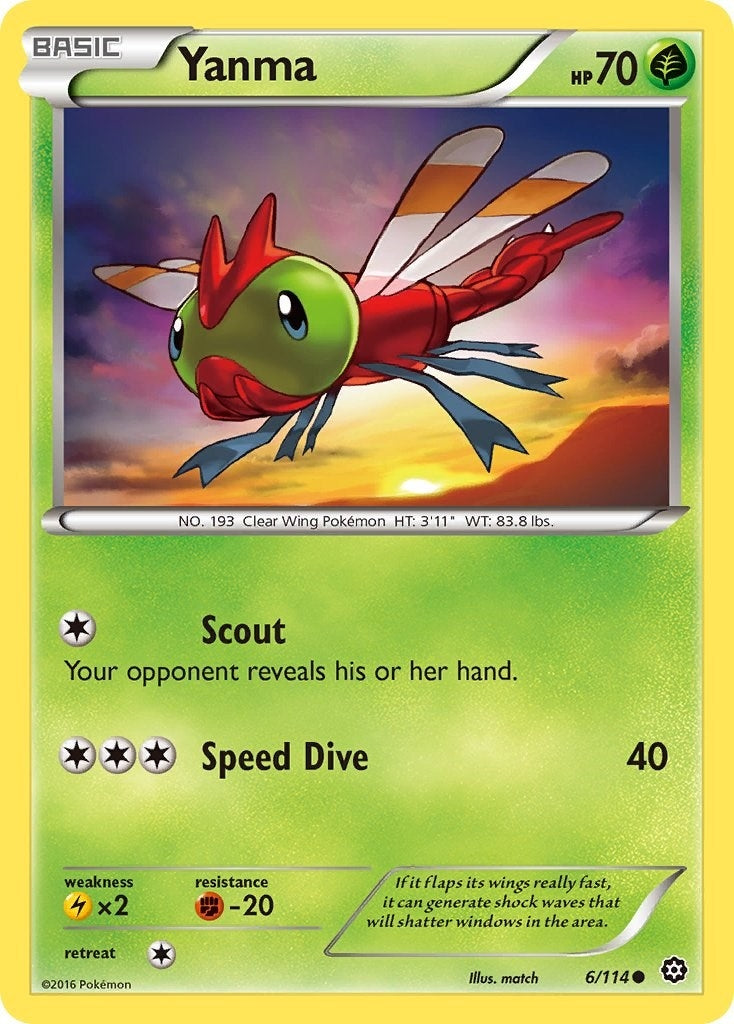 Image for Yanma (6/114) [XY - Steam Siege] - Pokemon