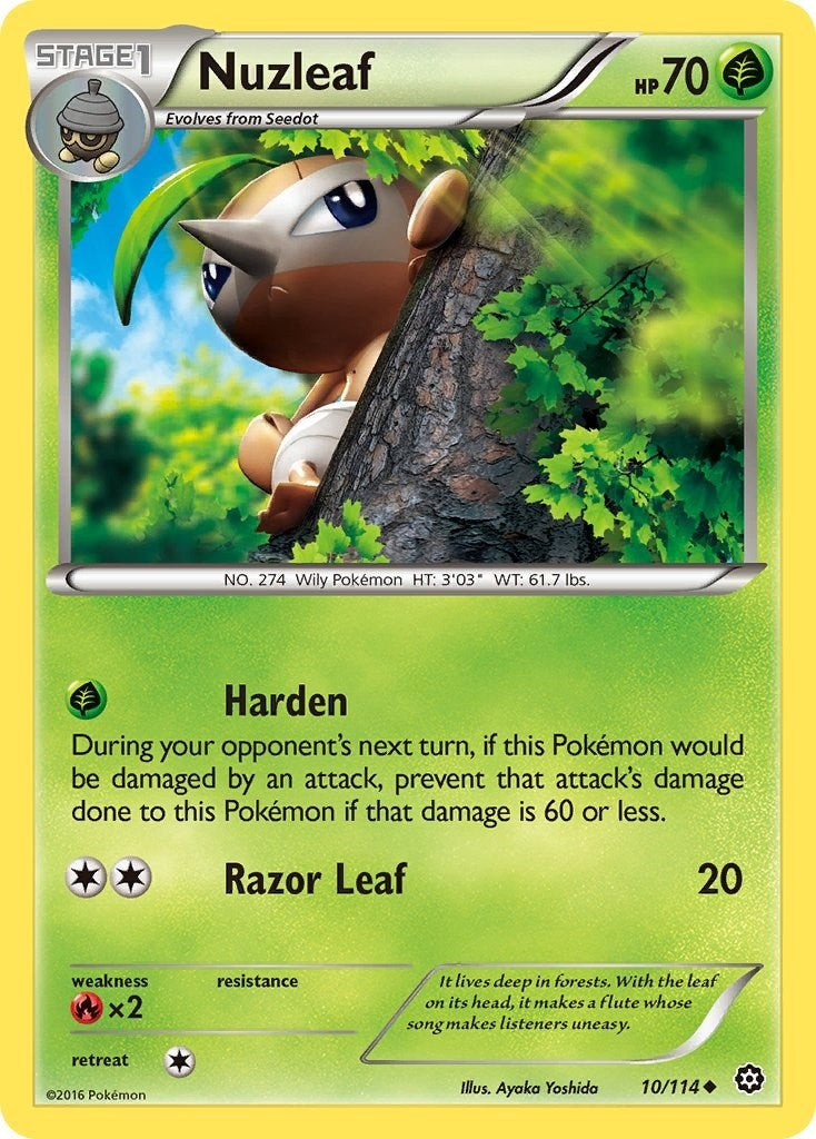 Image for Nuzleaf (10/114) [XY - Steam Siege] - Pokemon