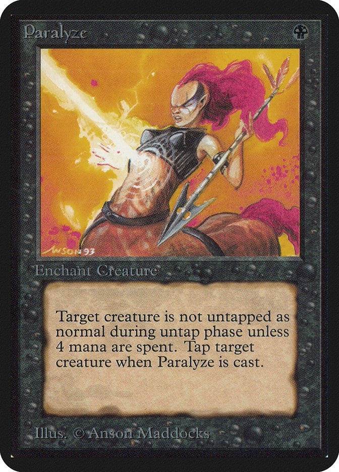 Image for Paralyze [Alpha Edition] - Magic: The Gathering