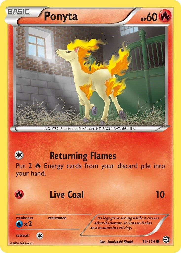 Image for Ponyta (16/114) [XY - Steam Siege] - Pokemon