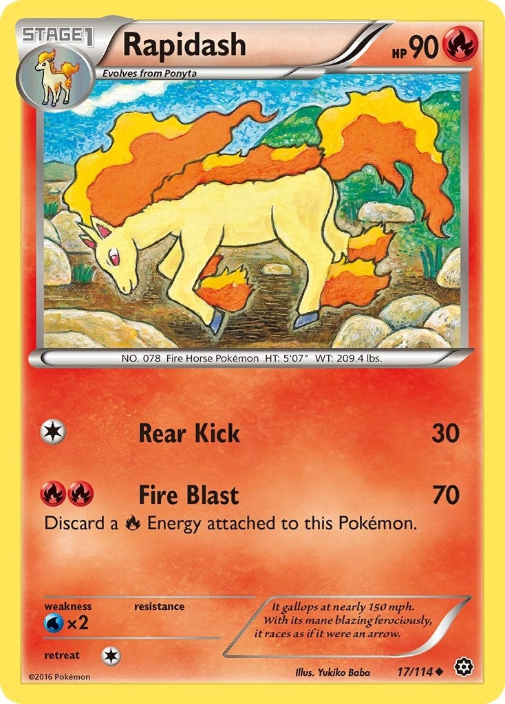 Image for Rapidash (17/114) [XY - Steam Siege] - Pokemon