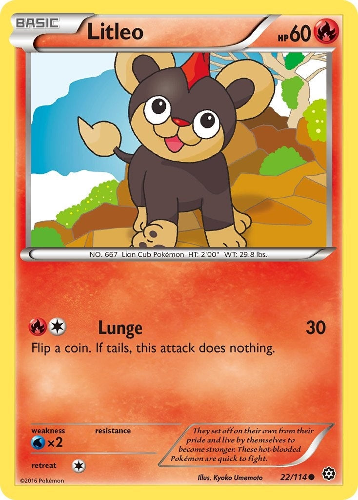 Image for Litleo (22/114) [XY - Steam Siege] - Pokemon