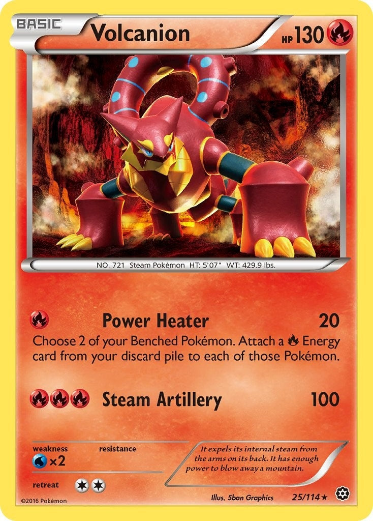 Image for Volcanion (25/114) [XY - Steam Siege] - Pokemon