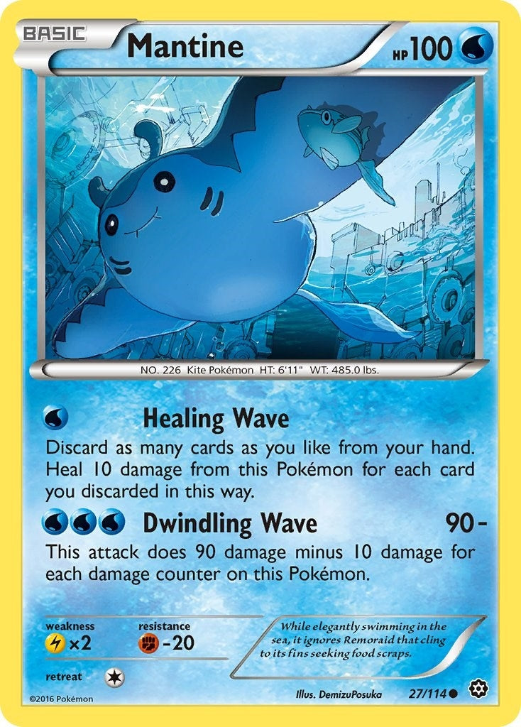 Image for Mantine (27/114) [XY - Steam Siege] - Pokemon