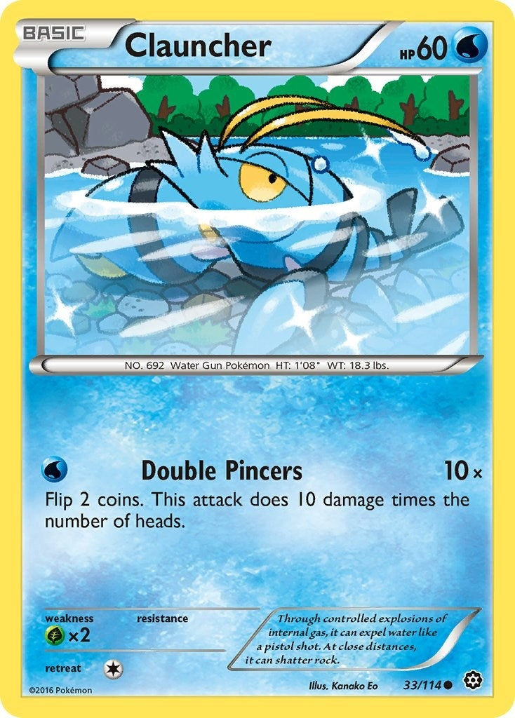 Image for Clauncher (33/114) [XY - Steam Siege] - Pokemon