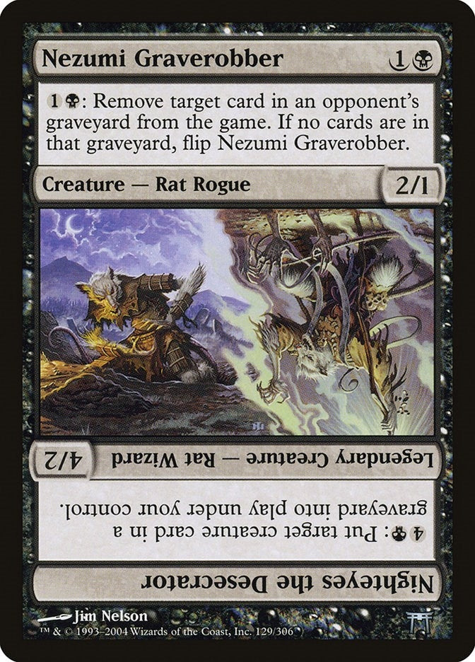 Image for Nezumi Graverobber // Nighteyes the Desecrator (129) [Champions of Kamigawa] - Magic: The Gathering