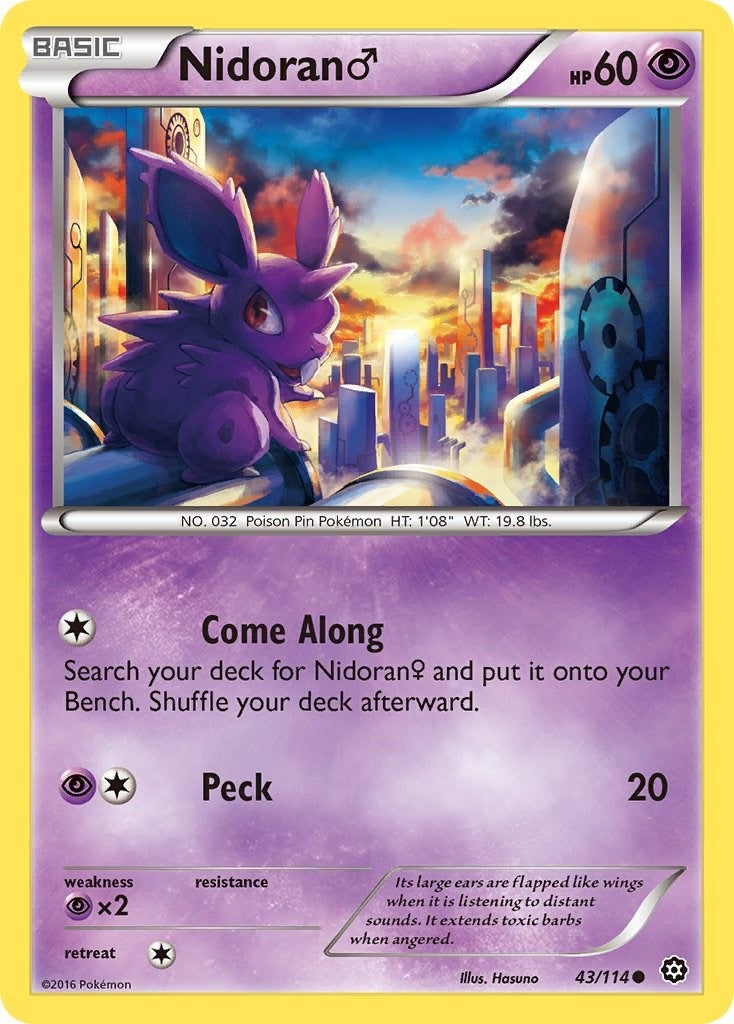 Image for Nidoran M (43/114) [XY - Steam Siege] - Pokemon