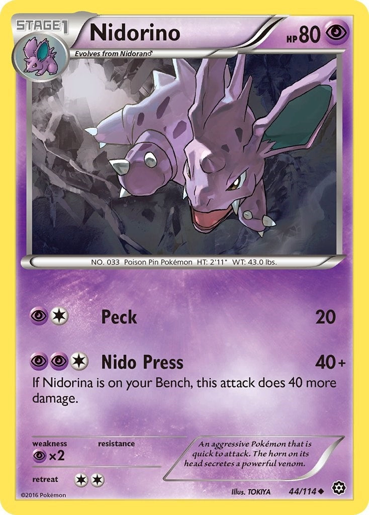 Image for Nidorino (44/114) [XY - Steam Siege] - Pokemon