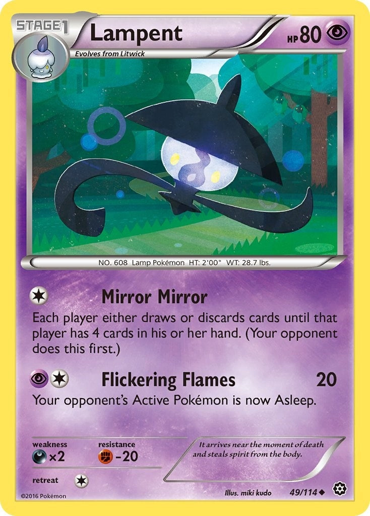 Image for Lampent (49/114) [XY - Steam Siege] - Pokemon
