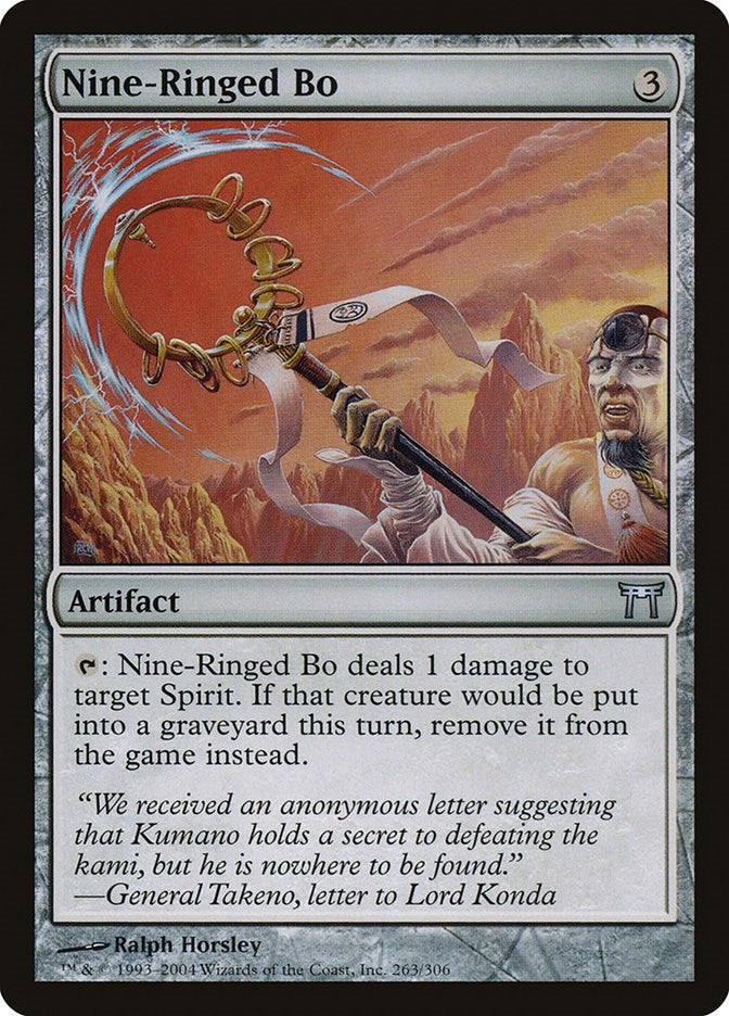 Image for Nine-Ringed Bo (263) [Champions of Kamigawa] - Magic: The Gathering