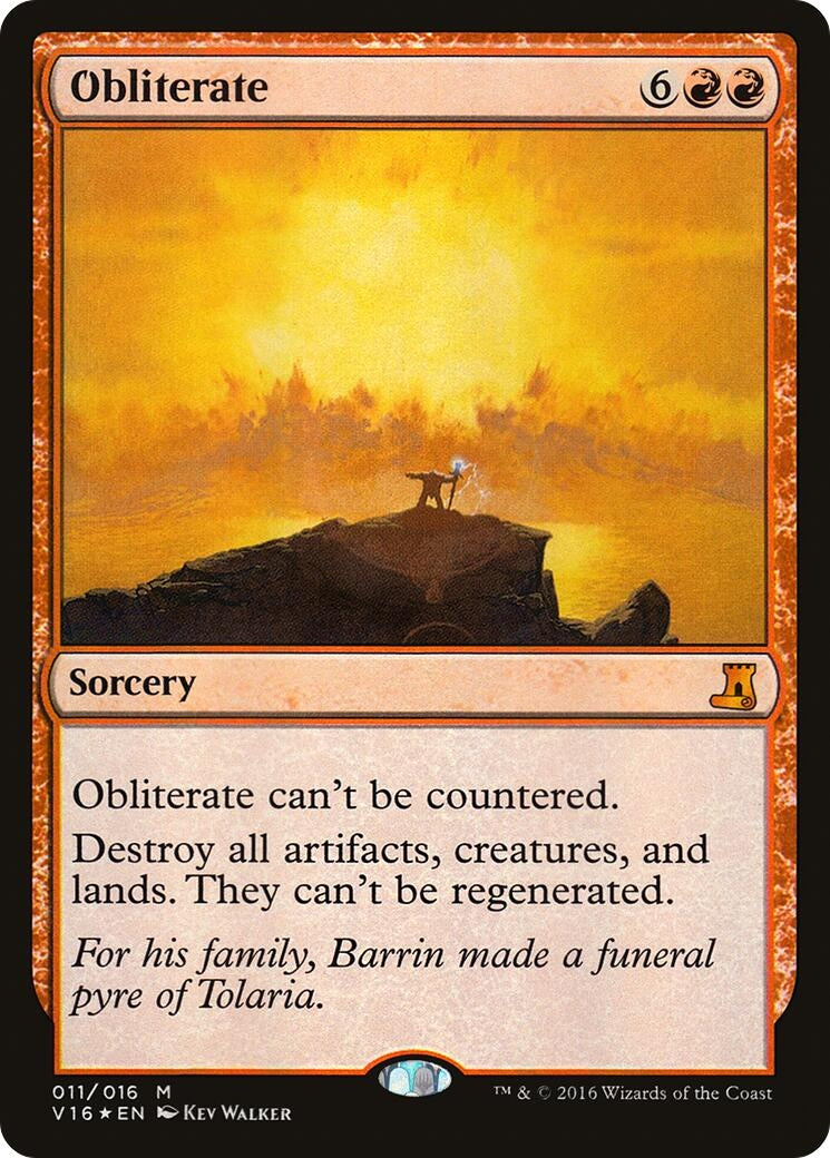 Image for Obliterate (11) [From the Vault: Lore] - Magic: The Gathering