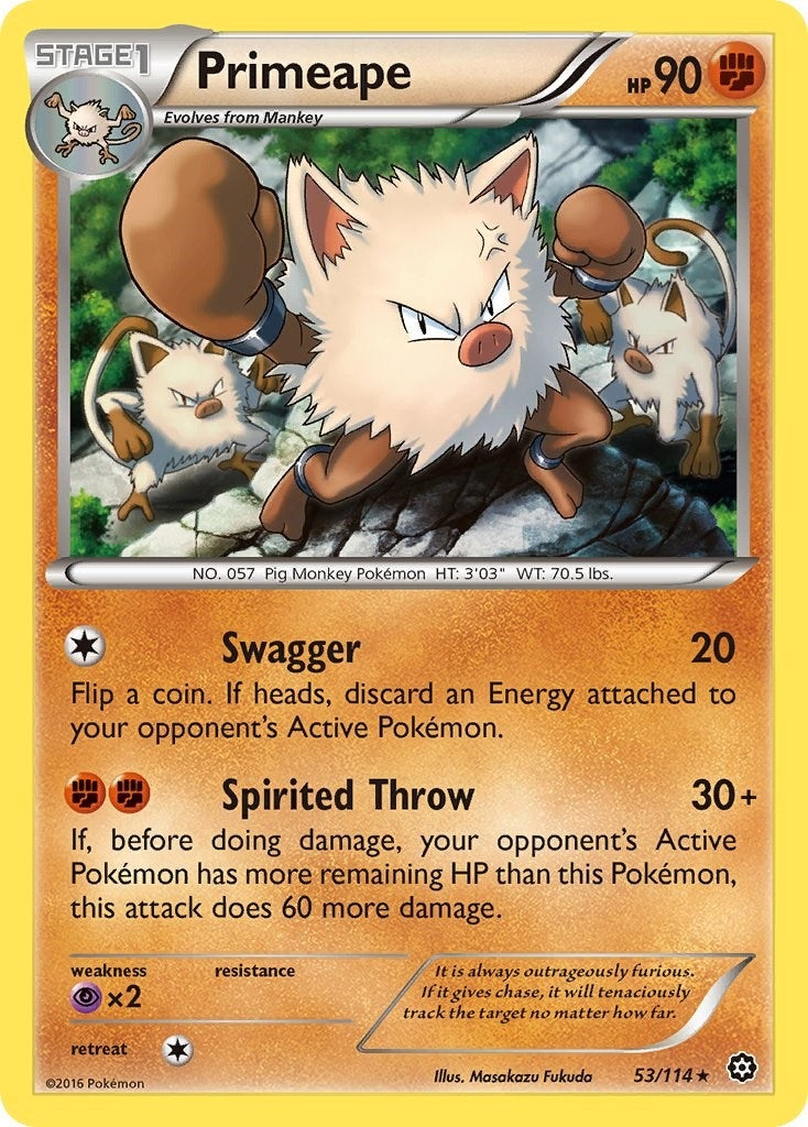 Primeape (53/114) [XY - Steam Siege]