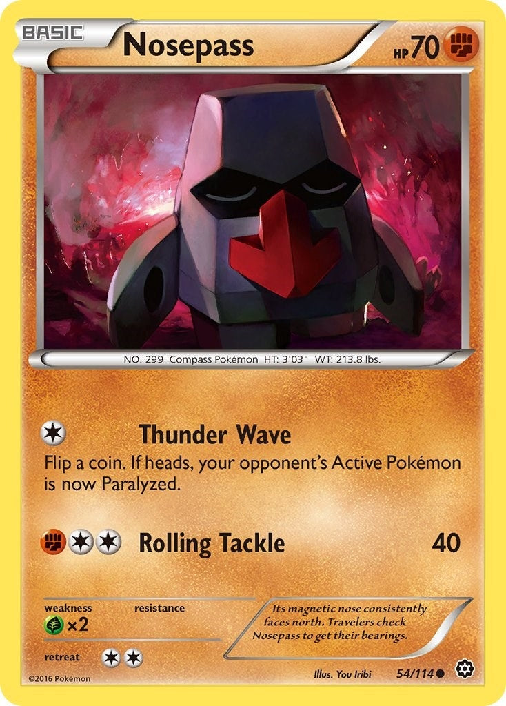Image for Nosepass (54/114) [XY - Steam Siege] - Pokemon