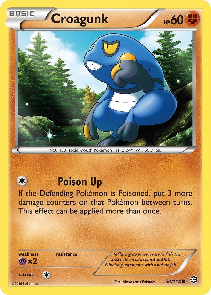 Image for Croagunk (58/114) [XY - Steam Siege] - Pokemon