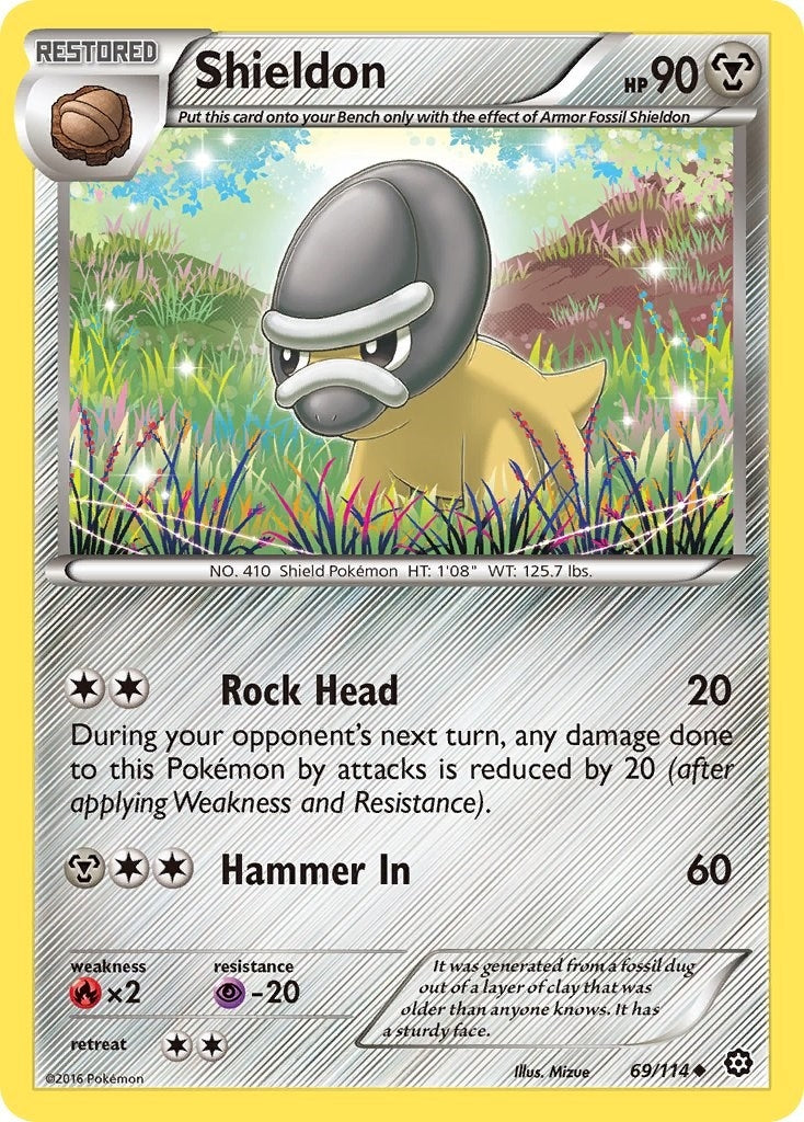 Image for Shieldon (69/114) [XY - Steam Siege] - Pokemon